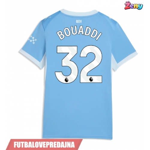 Lacne Ženy Futbalové dres Manchester City Ayyoub Bouaddi #32 2026-27 Krátky Rukáv - Domáci